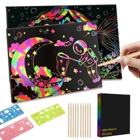 Black Scratch Art Paper