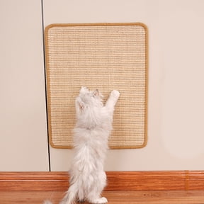 Scratch-Proof Pet Carpet, Durables Flax Floor Mats for Cats Dogs, Reversible Plush Bedding for Crate Sofa, Easy Clean Three Sizes up to 11.81x23.62in