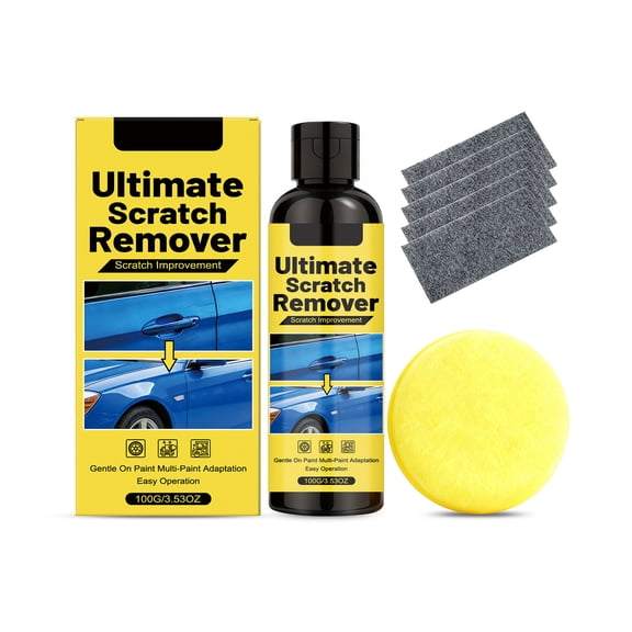 Scratch Remover,Car Detailing Kit,3.53 Oz Ultimate Polish Scratch Remover,Car Scratchs Repair Paste Deep Scratch, Polishing & Waxing Kits With Sponge And Duster.