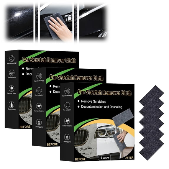 Scratch Remover – Nano Tech Car Paint Scratch Remover & Polish Cloth, Removes Scratches, Oxidation & Tar in 60 Seconds(3PCS)