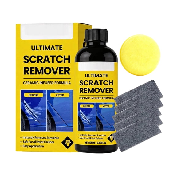 Scratch Remover, Scratch Repair & Swirl Remover, Quick Fix Removal Paste for Deep Scratches, Quick Repair Scratches and Restore Shine, 100ml/3.53oz
