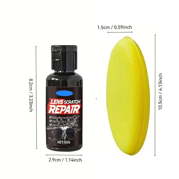 Scratch Remover,Scratch Repair,Windshield Scratch Remover,Lens Scratch Repair Wax Fast-Acting For Eyeglasses Sunglasses And Camera Lenses,50G