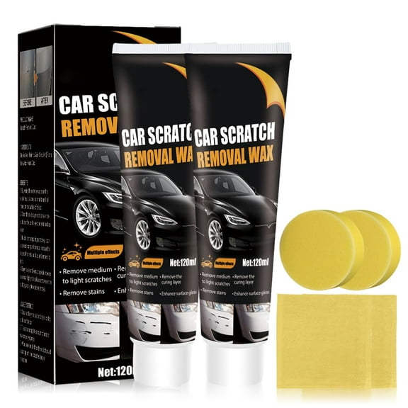 Scratch Remover for Vehicles, 2026 New Car Scratch Remover, Car Scratch Repair Paste for Deep Scratches, Cars Polishing Wax Scratchs Remover Car Paint Scratch Repair Kit with Wipe and Sponge