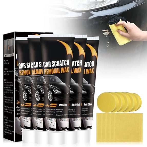Scratch Remover for Vehicles, 2026 New Car Scratch Repair Paste, Car Paint Scratch Repair Paste Polishing Wax, Auto Scratch Repair Kit with Sponge and Wipe for Deep Scratches