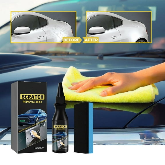 Scratch Remover for Vehicles, Car Scratch Repair Paste, Car Scratch Repair Paste, Car Paint Scratch Repair Polishing Wax, Car Paint Scratch Repair Wax with Sponge for Vehicles, 100ml