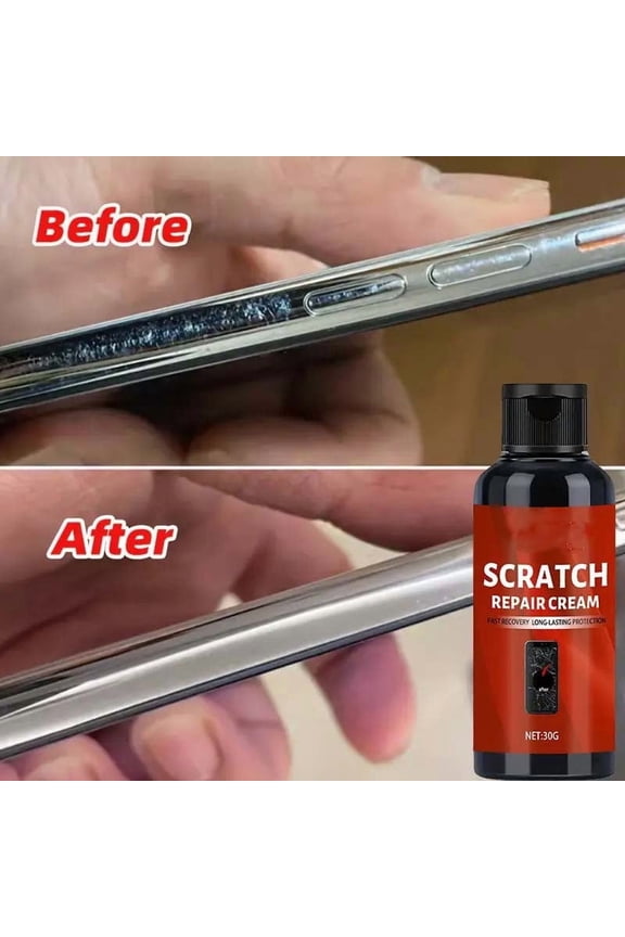 Scratch Repair Cream 30g Multi Surface Scratch Remover Kit, Removes Scratches Restores Gloss Smooth Finish Safe Non Abrasive, Repair for Phone Glass Metal Eyeglasses Watch Home Use