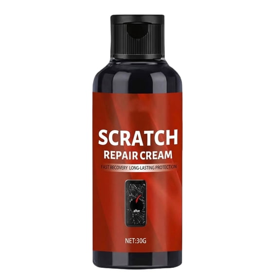 Scratch Repair Cream for Mobile Phone Screens and Glass Surfaces, Restorative Paste for Minor Scratches and Surface Scuffs, Easy-to-Use Screen Polishing Tool with Included Sponge, 30G
