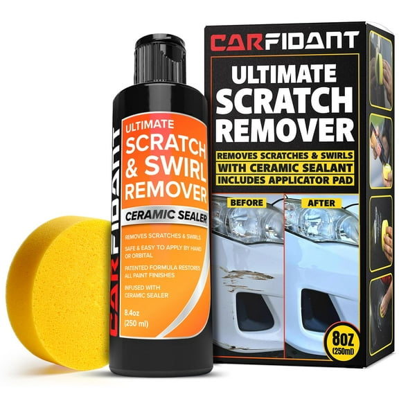 Scratch Repair and Swirl Remover - Car Paint Scratch Remover & Restorer Kit with Buffer Pad - Polishing & Waxing Kits - Compound for Vehicles Paint Repair - 8.4 fl. Oz.