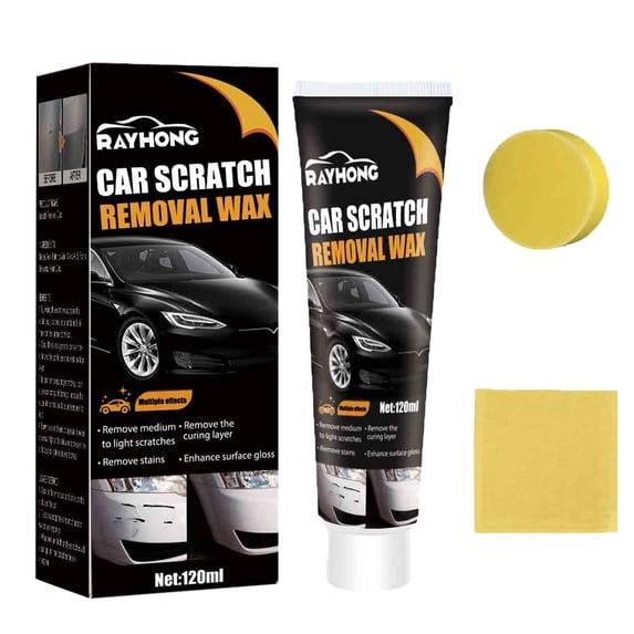 Scratch Repair Wax for Car, 2024 New Car Scratch Repair Paste Polishing Wax, Professional Car Scratch Remover Kit with Wipe & Sponge for Car Vehicles Deep Scratches