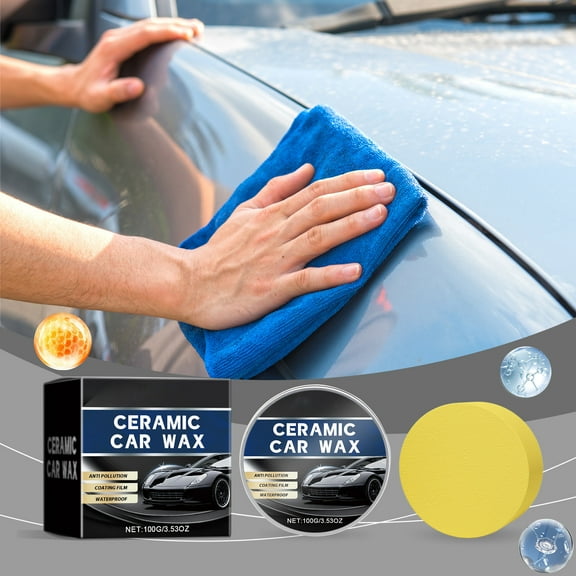 Scratch Repair Wax for Car, 2025 Upgrade Car Scratch Repair Paste Polishing Wax Scratch Remover for Vehicles, Car Scratch Remover Kit with Sponge for Car Various Surfaces