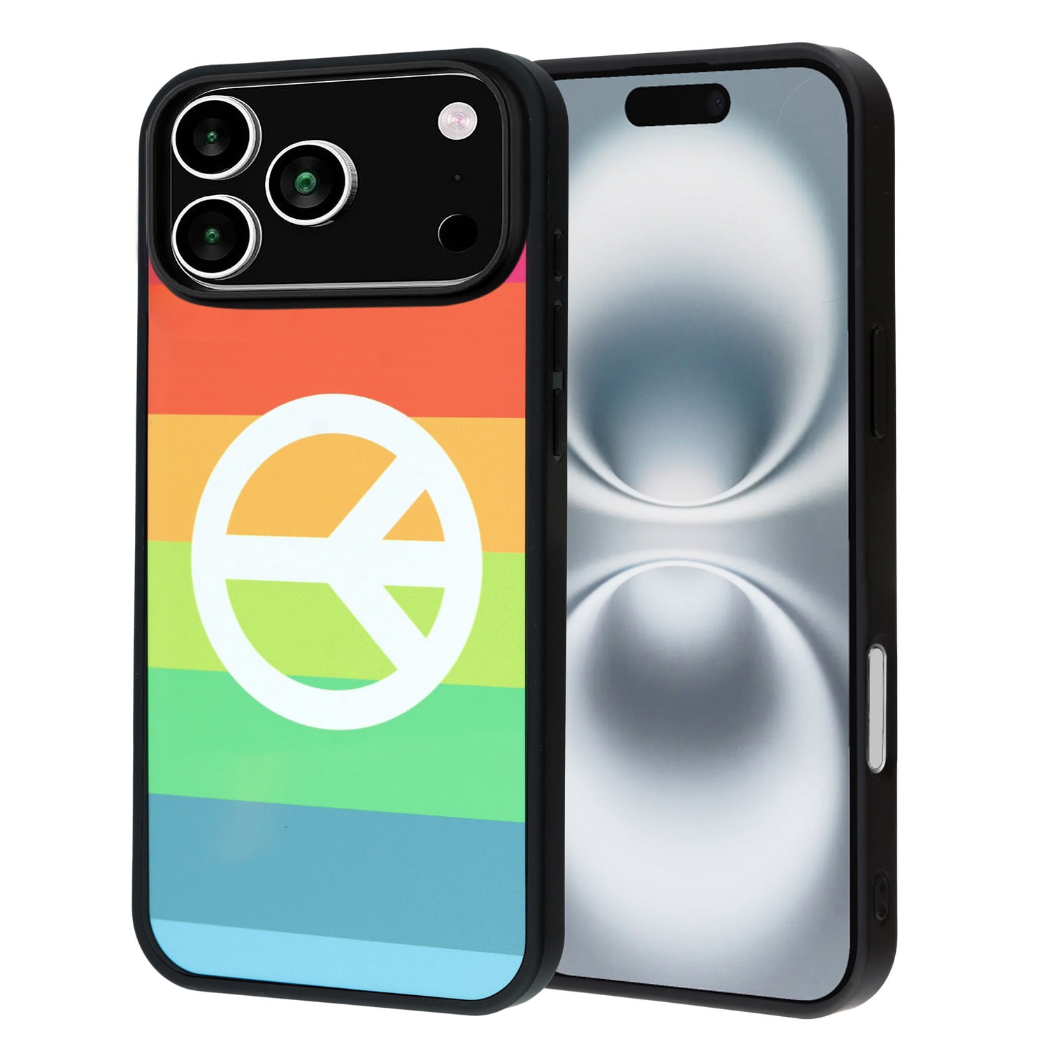 Scratch Resistant Aluminum Plate Case for iPhone 17 Pro - Peace