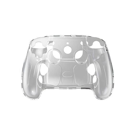 Scratch Resistant Controller Shell with Open Port Access, Clear Gamepad Cover for Routine Play Setup, Shelf Storage, and Carry Use