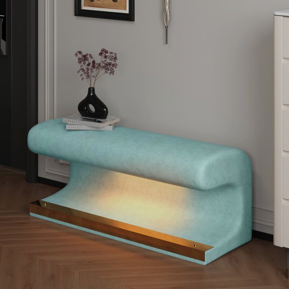 Scratch-Resistant Leather Bench for Entryway / Bring Modern Simplicity to Home