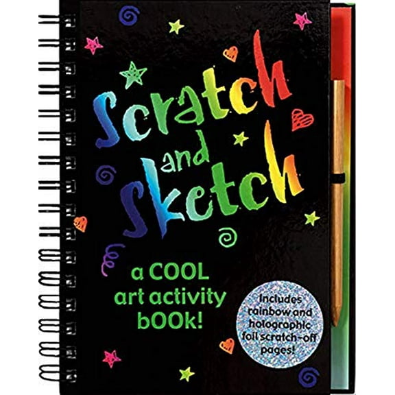 Pre-Owned Scratch and Sketch: A Cool Art Activity Book! (Hardcover-spiral) 088088245X 9780880882453