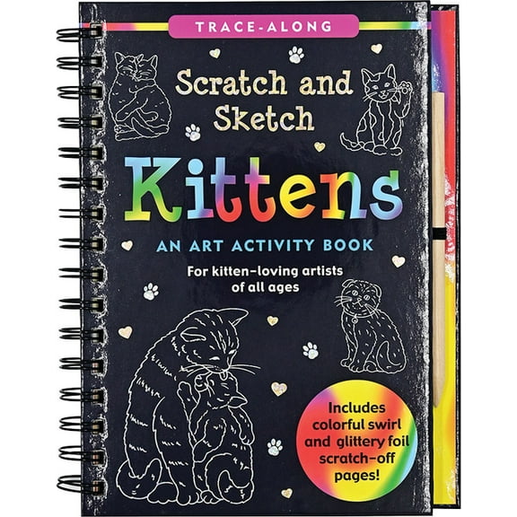 Scratch & Sketch Kittens (Trace Along): An Art Activity Book, (Hardcover)
