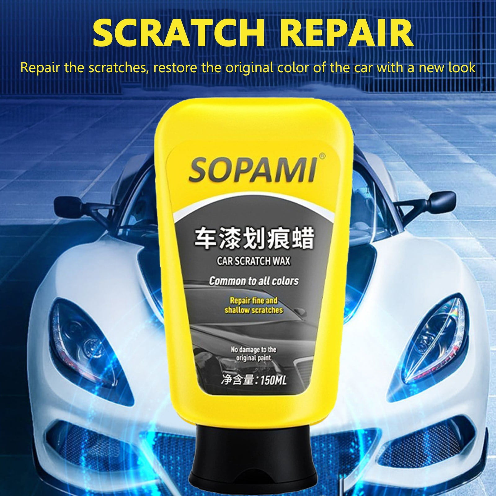 Scratch and Swirl Remover, Scratch Wax for Cars, 150ml Universal Auto