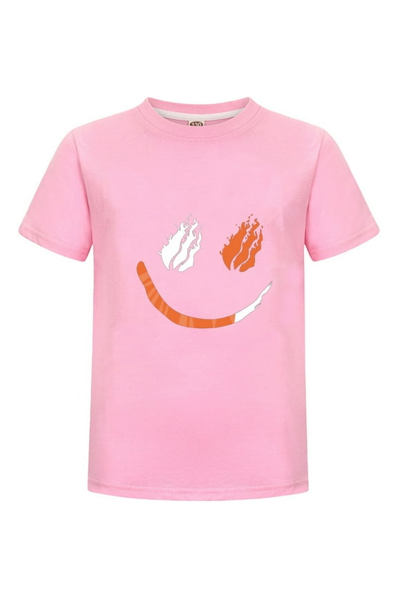 Scratch Tiger Claw Fire Short Sleeve Cotton Tee for Kids – Gaming Shirt – Preston Playz Fan Apparel Boys Girls