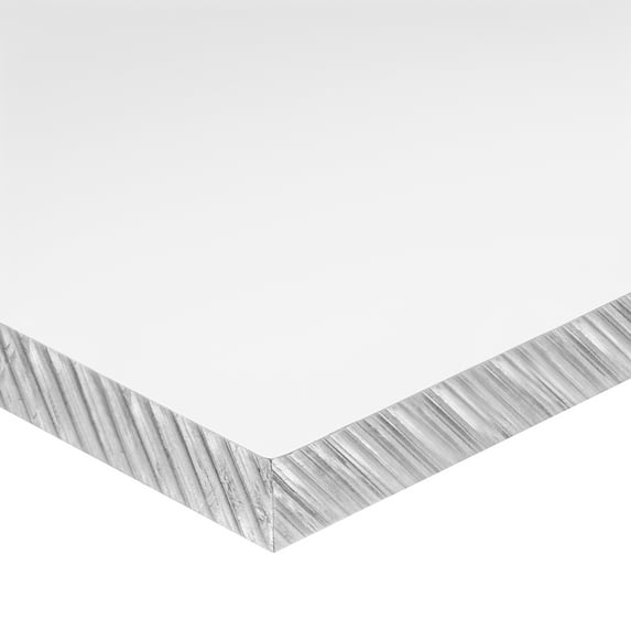 Colorless Polycarbonate Polycarbonate Sheet 24" L x 12" W x 1/2" Thick