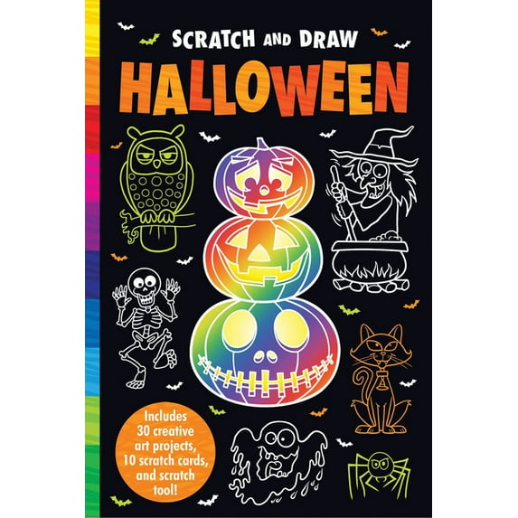 Scratch and Draw Card Wallet Format Scratch and Draw Halloween (Paperback)