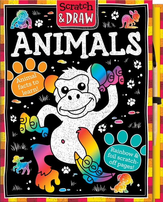 Scratch and Draw Scratch and Draw Animals: A Creative Scratch Art & Drawing Activity Book for Children Aged 5+, (Hardcover)