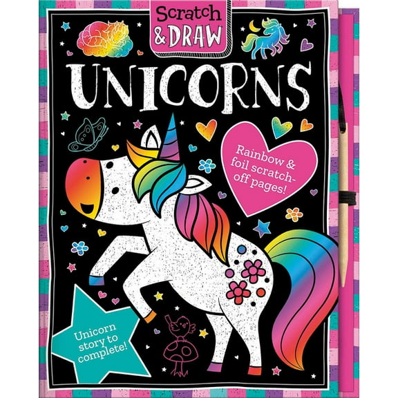 Scratch and Draw Scratch and Draw Unicorns, (Hardcover)