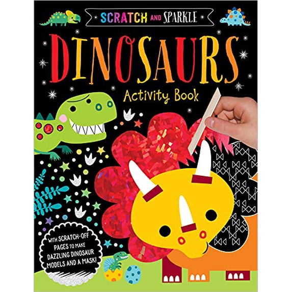 Pre-Owned Scratch and Sparkle Dinosaurs Activity Book (Paperback) 178843675X 9781788436755