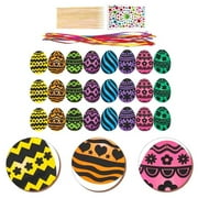 Scratch-painted Easter Eggs Festival Paper Portable Toys Room Decor Design off Cards Crafts Paintings