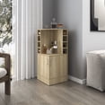 thumbnail image 1 of Scratch-resistant Corner Bar Cabinet with Wine Storage and Open Shelving for Primary Living Space Keep New, 1 of 5