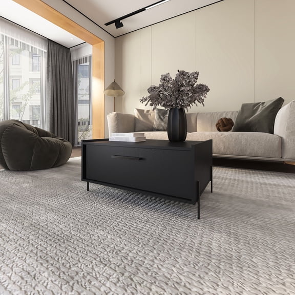 Scratch-resistant melamine table / With hidden storage function / For primary living area
