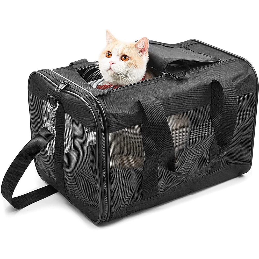 Medium Black Soft-Sided Airline Approved Pet Carrier