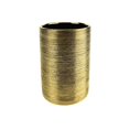 thumbnail image 1 of Scratched Cylinder Ceramic Pot, Gold, 6-Inch, 1 of 1