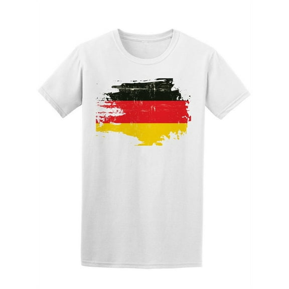 Scratched Germany Flag T-Shirt Men -Image by Shutterstock, Male 3X-Large