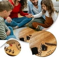 Scratched Horses Game Made From A Barrel Wooden Horse Racing Board Game