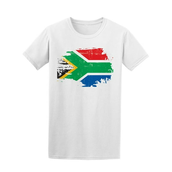 Scratched South Africa Flag Tee Men's -Image by Shutterstock