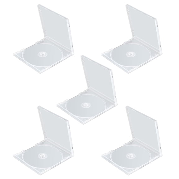 Scratchproof Case 12cm Clear PP Disc Holder Protects 2 CDs DVDs Space Saving Case For Collectors