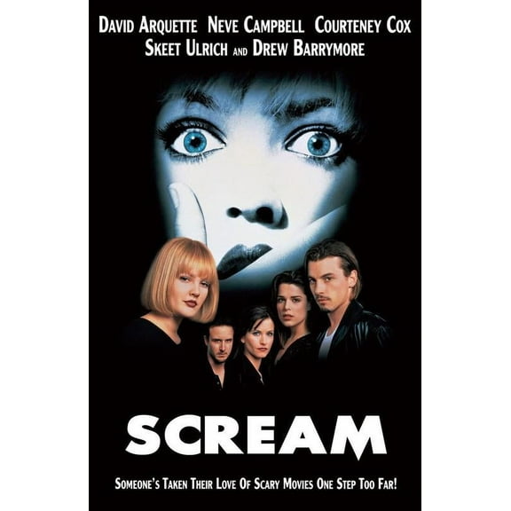&Scream &1996 Movie Poster Frameless Gift 12 x 18 inch（30cm x 46cm）