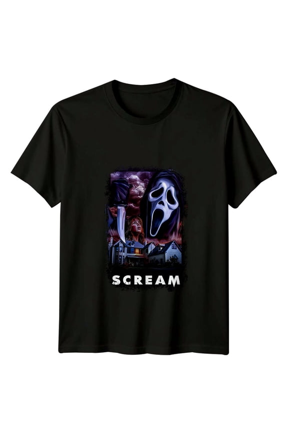 Scream (1996) Movie Poster Inspired T-Shirt Retro Tee Unisex