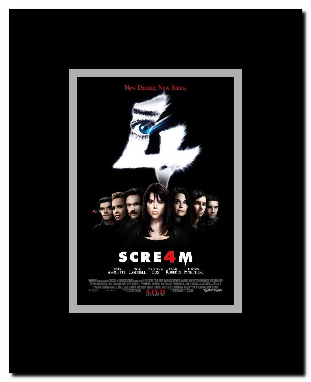 Scream 4 Framed Movie Poster