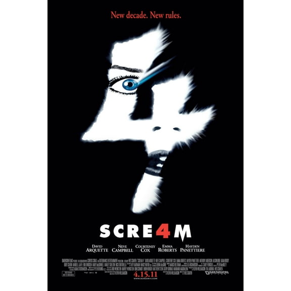 Scream 4 poster Metal Sign Art Print 8x12 Unframed, Age: Adults Poster Time