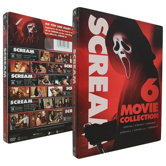 Scream 6-Movie Collection The Complete 1-6 (DVD, 2023, 6-Disc Box Set) New