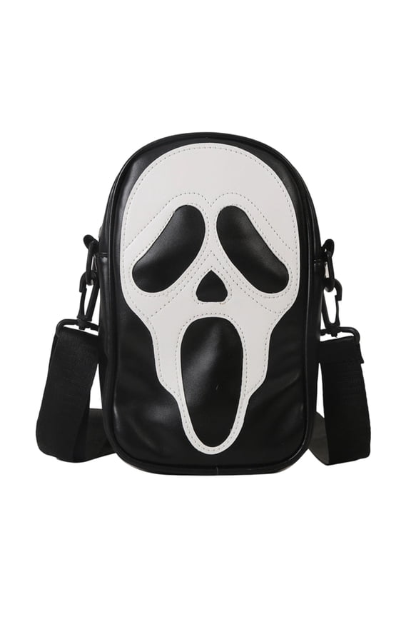 Scream 7 Ghost Face Crossbody Bag - 9.06" × 5.91" Horror Movie Themed Shoulder Bag for Fans