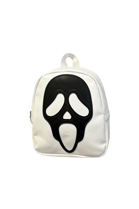 Scream 7 Ghost Face Holographic Mini Backpack - 9.25" × 7.09" Horror Movie Themed Backpack for Fans