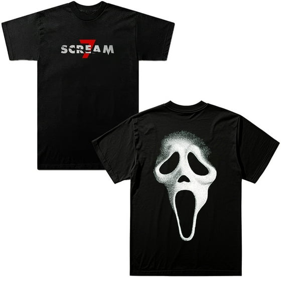 Scream 7 Ghostface Merch Movie Summer Unisex Short-sleeved T-shirt Fashion Y2K Printed Casual Stylish Design Tee