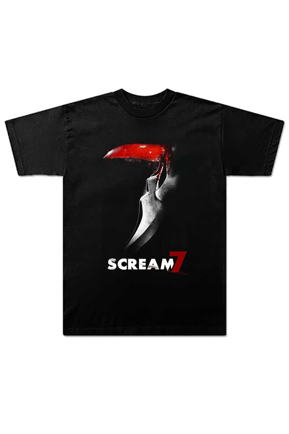 Scream 7 Ghostface Movie Merch  Summer Unisex Short-sleeved T-shirt Fashion Y2K Printed Casual Stylish Design Tee