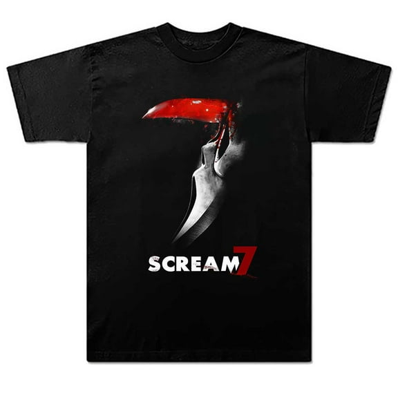 Scream 7 Ghostface Movie Merch Summer Unisex Short-sleeved T-shirt Fashion Y2K Printed Casual Stylish Design Tee