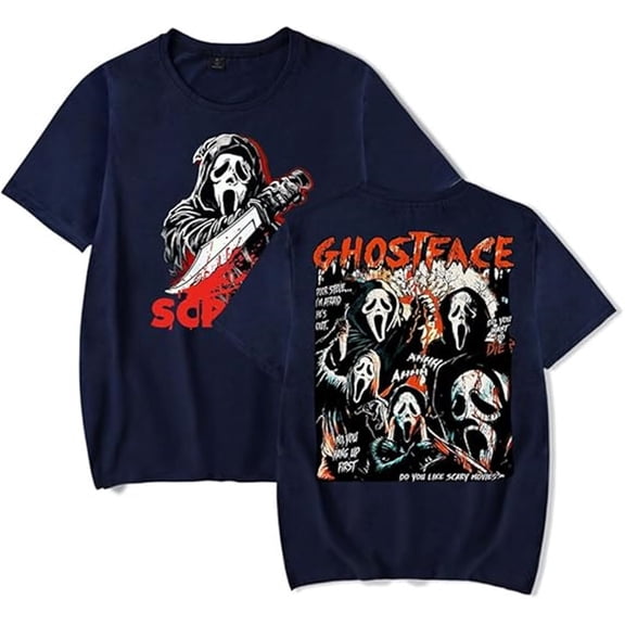 Scream 7 Ghostface New Movie Merch T-shirt For Men And Women - Stylish Crew Neck Top Casual Short-Sleeve Tee