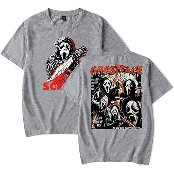 Scream 7 Ghostface New Movie Merch T-shirt For Men And Women - Stylish Crew Neck Top Casual Short-Sleeve Tee