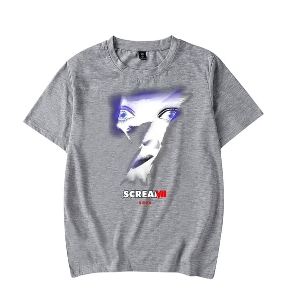 Scream 7 Inspired Graphic Merch T-Shirt – Unisex Short Sleeve Fashion Tee, Casual Streetwear Top for Movie Fans