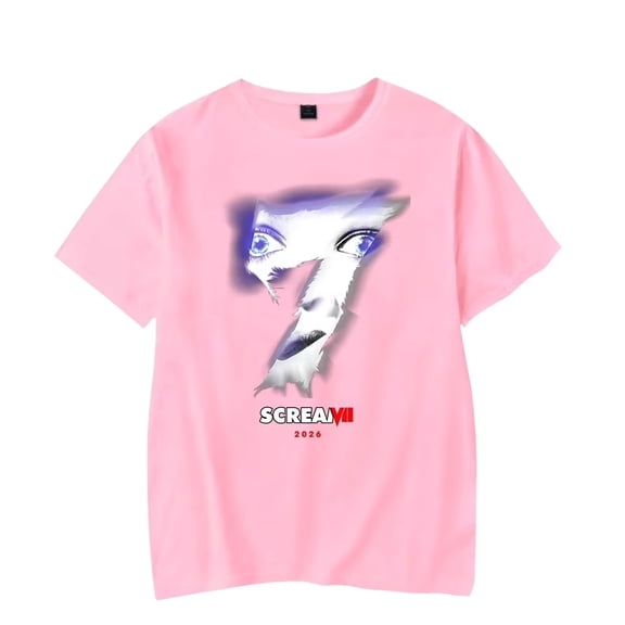 Scream 7 Inspired Graphic Merch T-Shirt – Unisex Short Sleeve Fashion Tee, Casual Streetwear Top for Movie Fans