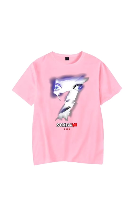 Scream 7 Inspired Graphic Merch T-Shirt – Unisex Short Sleeve Fashion Tee, Casual Streetwear Top for Movie Fans